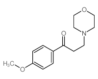 1-Propanone,1-(4-methoxyphenyl)-3-(4-morpholinyl)- Structure