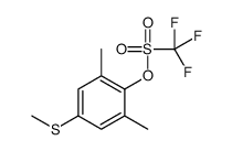 (2,6-dimethyl-4-methylsulfanylphenyl) trifluoromethanesulfonate结构式