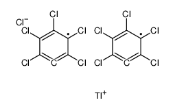 chloro-bis(2,3,4,5,6-pentachlorophenyl)thallane结构式