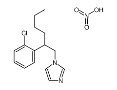 1-[2-(2-chlorophenyl)hexyl]imidazole,nitric acid结构式