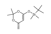 tert-butyl-(2,2-dimethyl-6-methylene-6H-[1,3]-dioxin-4-yloxy)dimethylsilane结构式