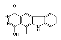 5-methyl-3,6-dihydro-2H-pyridazino[4,5-b]carbazole-1,4-dione结构式