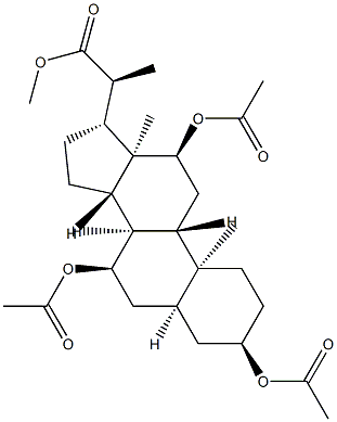 (20S)-3α,7α,12α-Tris(acetyloxy)-5β-pregnane-20-carboxylic acid methyl ester picture