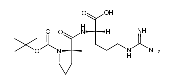 Nα-tert-Butyloxycarbonyl-prolyl-arginine Structure