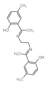 Phenol,2,2'-[1,2-ethanediylbis(nitriloethylidyne)]bis[4-methyl- structure