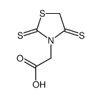 3-Thiazolidineacetic acid,2,4-dithioxo-结构式