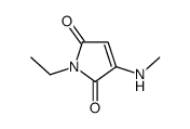 1H-Pyrrole-2,5-dione, 1-ethyl-3-(methylamino)- (9CI)结构式