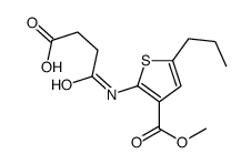 4-[(3-methoxycarbonyl-5-propylthiophen-2-yl)amino]-4-oxobutanoic acid Structure