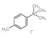 trimethyl-(4-methylphenyl)azanium structure