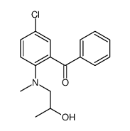 [5-chloro-2-[2-hydroxypropyl(methyl)amino]phenyl]-phenylmethanone Structure