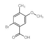 Benzoicacid, 2-bromo-5-methoxy-4-methyl- structure