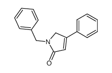 1,5-Dihydro-1-benzyl-4-phenyl-2H-pyrrol-2-one结构式