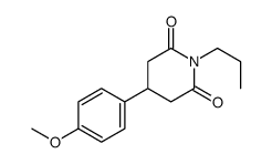 4-(4-methoxyphenyl)-1-propylpiperidine-2,6-dione结构式
