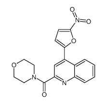 morpholin-4-yl-[4-(5-nitrofuran-2-yl)quinolin-2-yl]methanone结构式