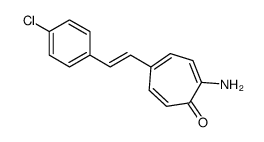 2-amino-5-[2-(4-chlorophenyl)ethenyl]cyclohepta-2,4,6-trien-1-one结构式