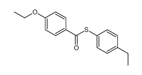 S-(4-ethylphenyl) 4-ethoxybenzenecarbothioate结构式