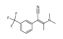 (E)-3-Dimethylamino-2-(3-trifluoromethyl-phenyl)-but-2-enenitrile结构式