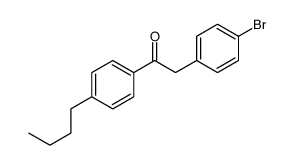 2-(4-bromophenyl)-1-(4-butylphenyl)ethanone Structure