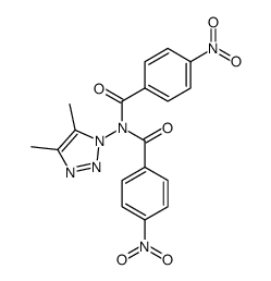 N-(4,5-dimethyl-[1,2,3]triazol-1-yl)-4,4'-dinitro-dibenzamide Structure