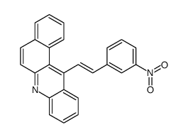 12-[(Z)-2-(3-nitrophenyl)ethenyl]benzo[a]acridine Structure