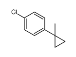 Benzene, 1-chloro-4-(1-methylcyclopropyl)- structure