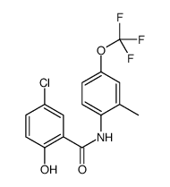 5-chloro-2-hydroxy-N-[2-methyl-4-(trifluoromethoxy)phenyl]benzamide结构式