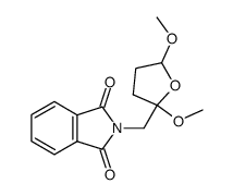 N-(2,5-dimethoxy-tetrahydro-furan-2-ylmethyl)-phthalimide Structure