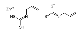 Bis(allyldithiocarbamic acid)zinc salt structure