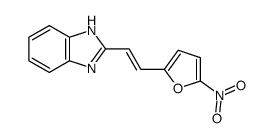 2-[2-(5-nitro-furan-2-yl)-vinyl]-1H-benzoimidazole结构式