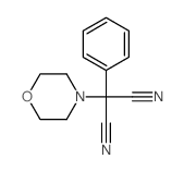 Propanedinitrile, 2-(4-morpholinyl)-2-phenyl- structure