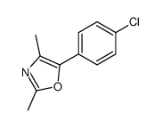 5-(4-chlorophenyl)-2,4-dimethyl-1,3-oxazole Structure