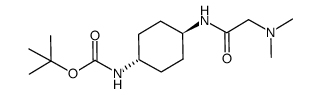 trans-{4-[ 2-(dimethylamino)acetylamido]cyclohexyl}-carbamic acid tert-butyl ester Structure