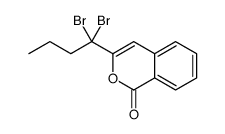 3-(1,1-dibromobutyl)isochromen-1-one Structure