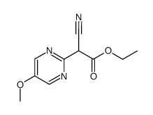 ethyl 5-methoxypyrimidyl-2-cyanoacetate Structure