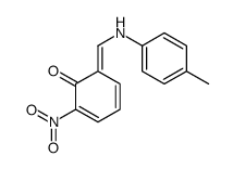 6-[(4-methylanilino)methylidene]-2-nitrocyclohexa-2,4-dien-1-one结构式