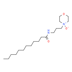 N-(3-morpholinopropyl)dodecanamide N-oxide结构式
