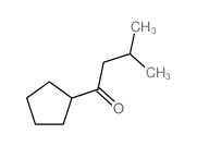 1-cyclopentyl-3-methyl-butan-1-one structure