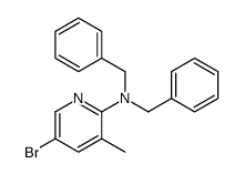 N,N-dibenzyl-5-bromo-3-methylpyridin-2-amine Structure