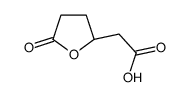 2-[(2S)-5-oxooxolan-2-yl]acetic acid Structure