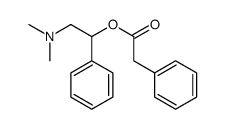 Phenylacetic acid 2-dimethylamino-1-phenylethyl ester结构式