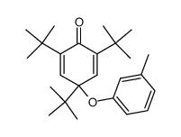 2,4,6-tri-tert-butyl-4-(m-tolyloxy)cyclohexa-2,5-dienone结构式