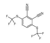 3,6-bis(trifluoromethylsulfanyl)benzene-1,2-dicarbonitrile Structure