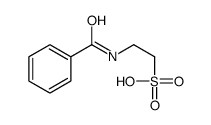 2-benzamidoethanesulfonic acid Structure