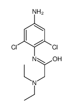 4'-Amino-2',6'-dichloro-2-(diethylamino)acetanilide structure