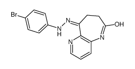 7,8-Dihydro-9-[2-(4-bromophenyl)hydrazone]-5H-pyrido[3,2-b]azepine-6,9-dione Structure