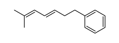 trans-(6-methyl-hepta-3,5-dienyl)-benzene结构式