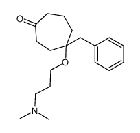 4-benzyl-4-[3-(dimethylamino)propoxy]cycloheptan-1-one结构式