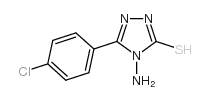 4-AMINO-3-(4-CHLOROPHENYL)-5-MERCAPTO-4H-1,2,4-TRIAZOLE Structure