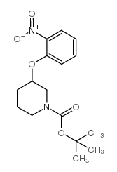 tert-butyl 3-(2-nitrophenoxy)piperidine-1-carboxylate Structure