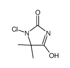 1-chloro-5,5-dimethylimidazolidine-2,4-dione结构式